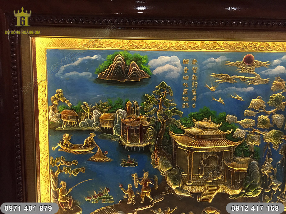 tranh đồng quê vẽ sơn dầu